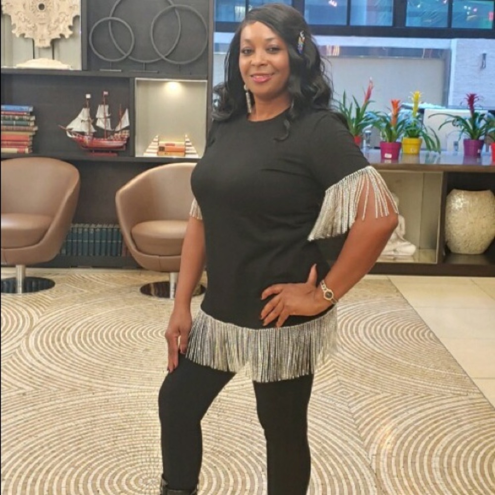 Jennifer Le Tassel Drip Tee